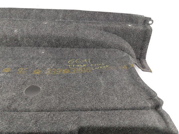 BMW 328i Trunk Carpet Liner Front Section Trim