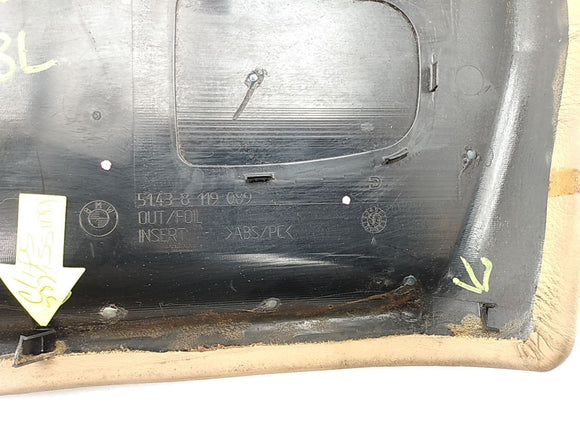 BMW 323i Driver Left Rear Door Speaker Insert Trim