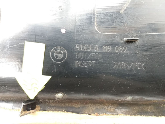 BMW 323i Driver Left Rear Door Speaker Insert Trim