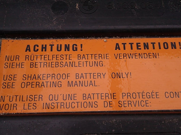 BMW 328i Battery Tray Cover