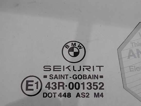 BMW 323i Driver Left Rear Quarter Window Glass