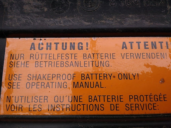 BMW 323i Battery Tray Cover