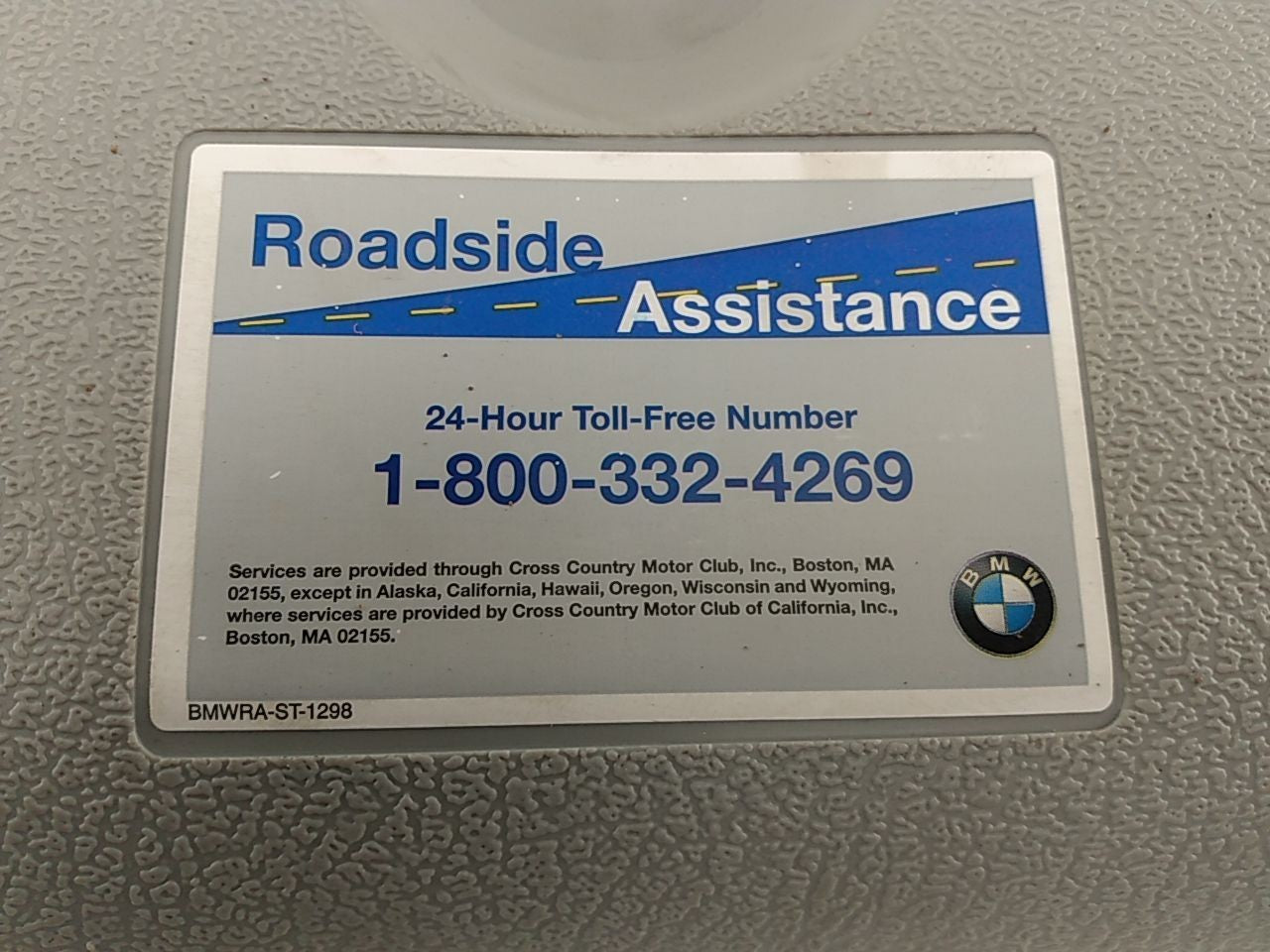 BMW 323i Spare Tire Tool Kit