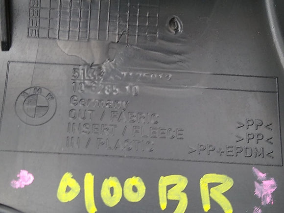 BMW 650i Passenger Right Rear Upper Quarter Trim