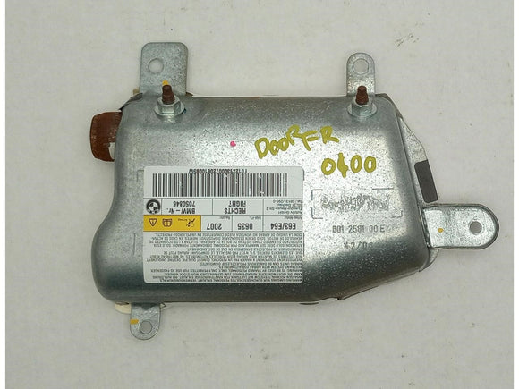 BMW 650i Passenger Right Front Door Airbag
