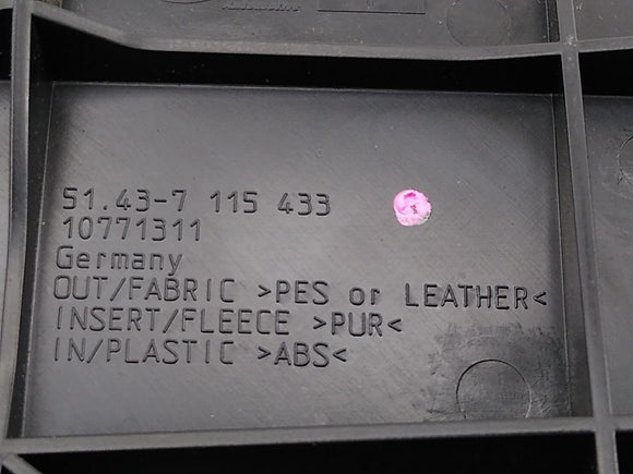 BMW 650i Driver Left Rear Quarter Trim Panel