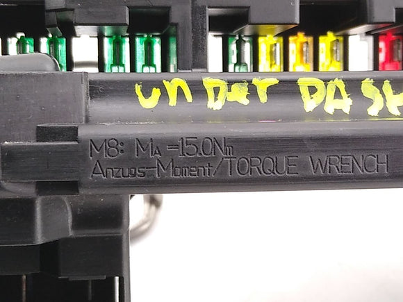 BMW 650i Passenger Right Front Cabin Fuse Box