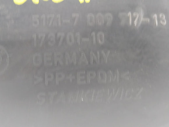 BMW 650i Driver Left Rear Inner Fender Liner