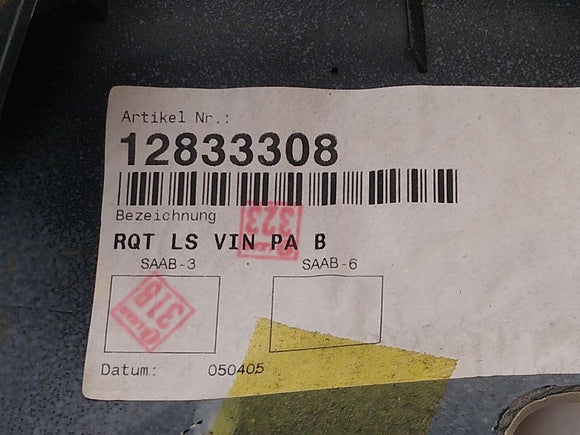 Saab 9-3 Passenger Right Rear Quarter Panel