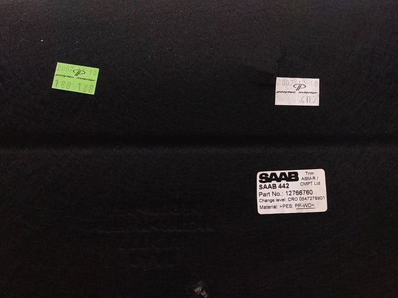 Saab 9-3 Trunk Lid Trim Panel