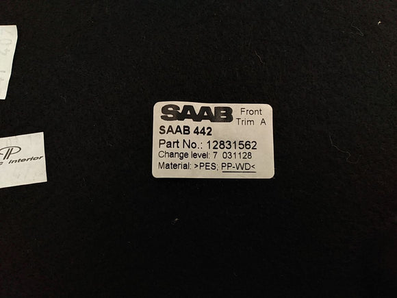 Saab 9-3 Trunk Boot Liner Trim