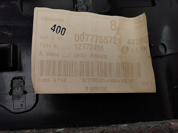 Saab 9-3 Passenger Right Rear Quarter Trim Panel