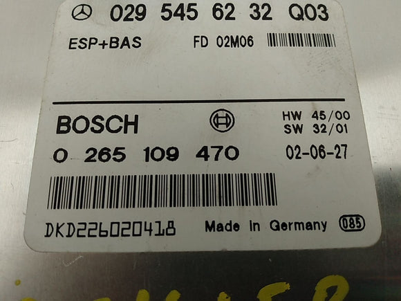 Mercedes CLK430 Anti Lock Brake Control Module ABS