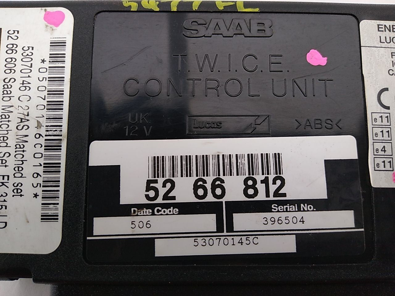 Saab 9-5 Body Comfort Control Module