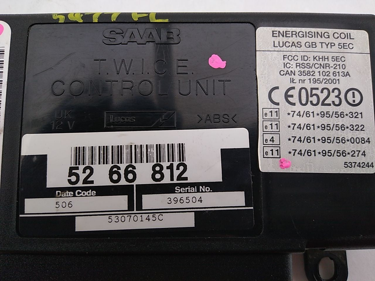 Saab 9-5 Body Comfort Control Module