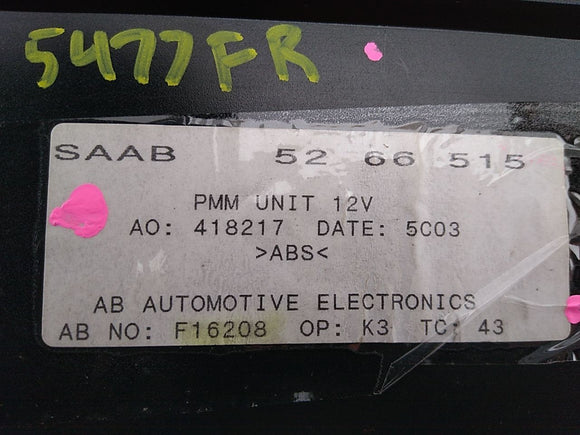 Saab 9-5 Power Mirror Memory Control Module