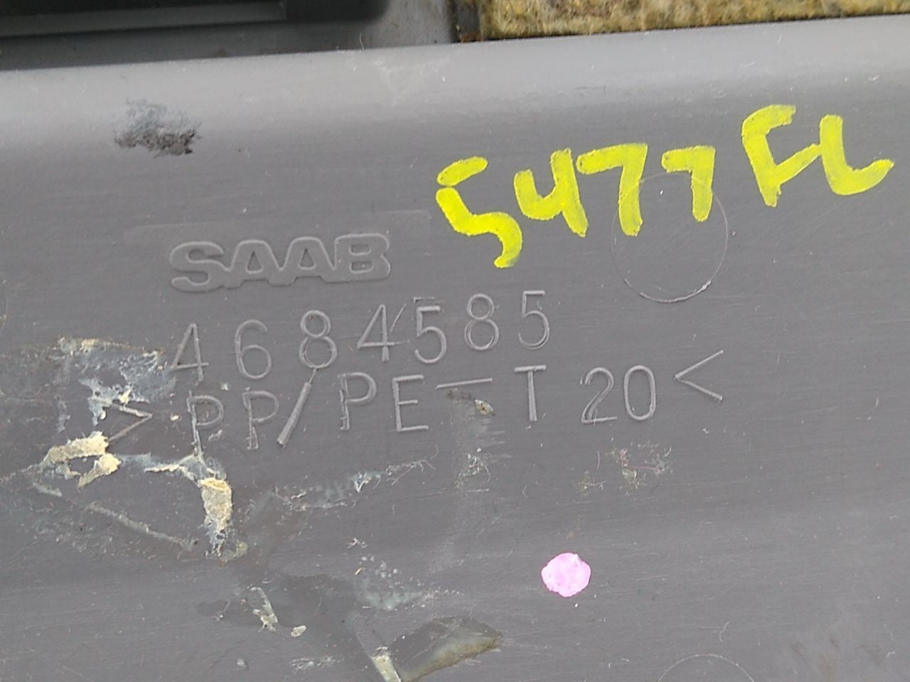 Saab 9-5 Driver Left Front Kick Trim Panel