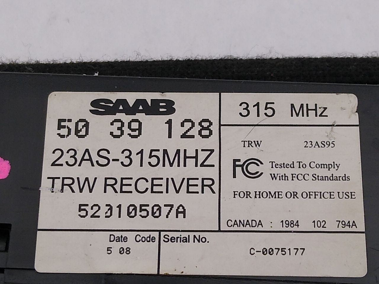 Saab 9-5 Antenna Remote Start Receiver Module