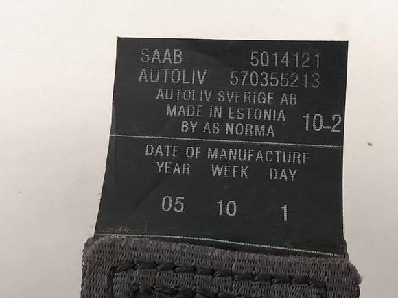 Saab 9-5 Set Of 3 Rear Seat Belt Retractors