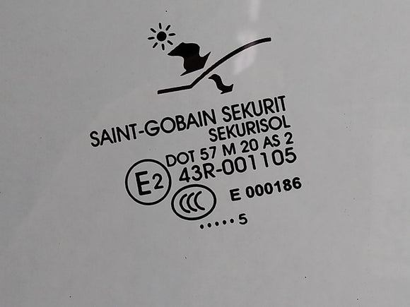 Saab 9-5 Driver Left Rear Door Window Glass