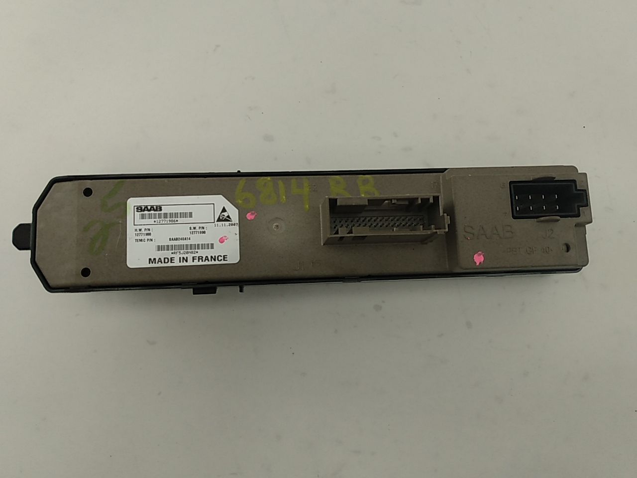 Saab 9-3  Passenger Right Rear Door Window Controller - 0