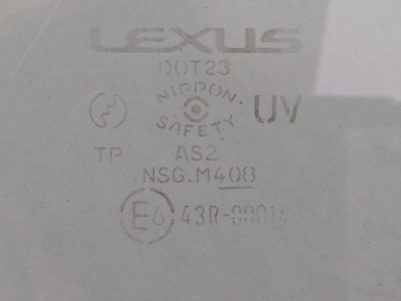 Lexus SC430 Driver Left Rear Quarter Glass Window