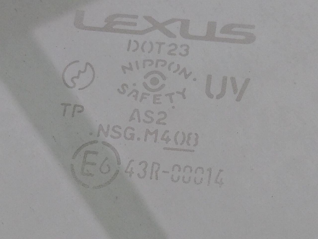Lexus SC430 Passenger Right Rear Quarter Glass Window