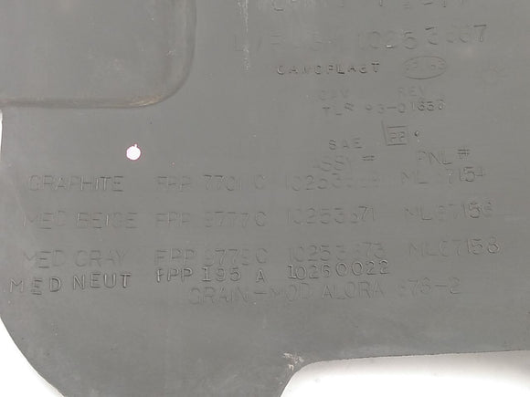 Chevrolet Camaro Passenger Right Rear Quarter Trim