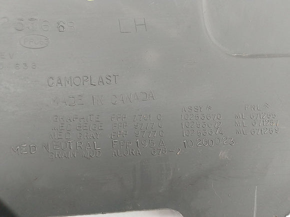 Chevrolet Camaro Driver Left Rear Quarter Trim