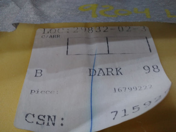 Chevrolet Camaro Set Of Complete Rear Seats