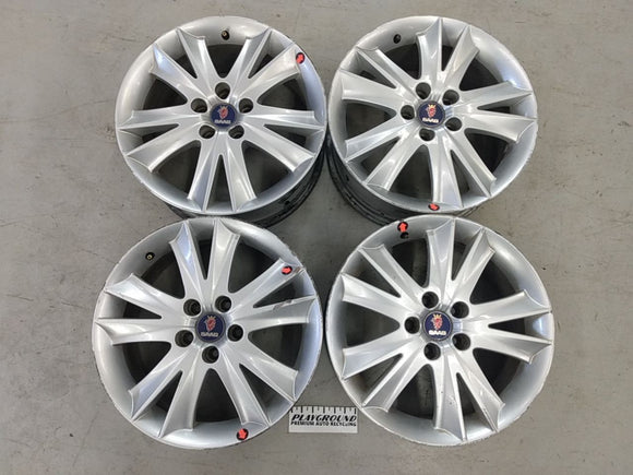 Saab 9-3 Set Of 4 Alloy Wheel Rims 10 V Spoke