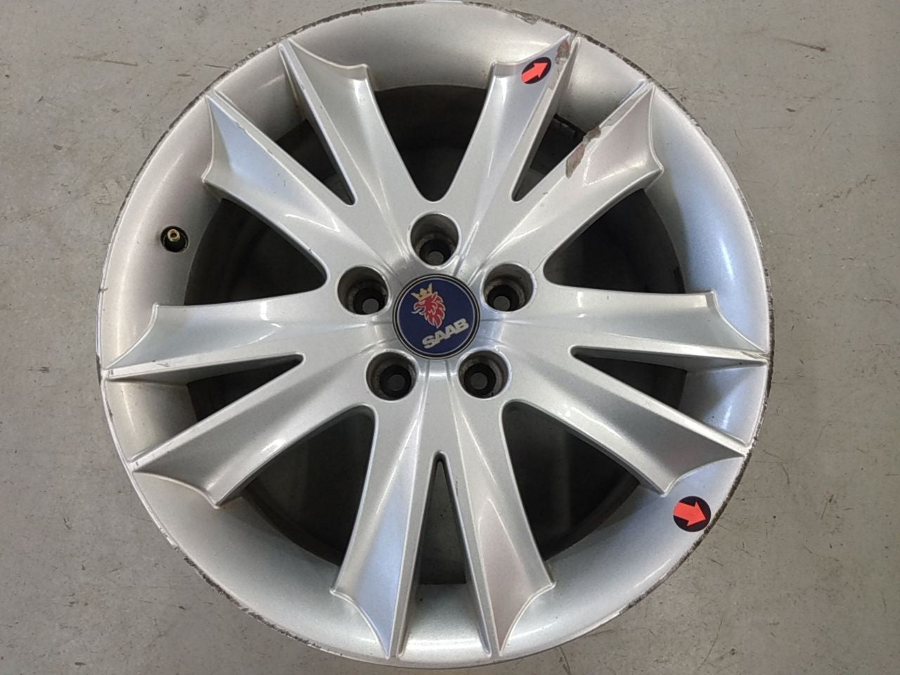Saab 9-3 Set Of 4 Alloy Wheel Rims 10 V Spoke