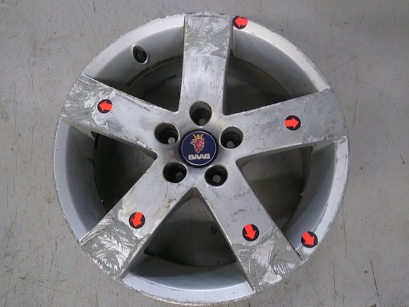 Saab 9-5 Set Of 4 Alloy Wheel Rims 5 Spoke