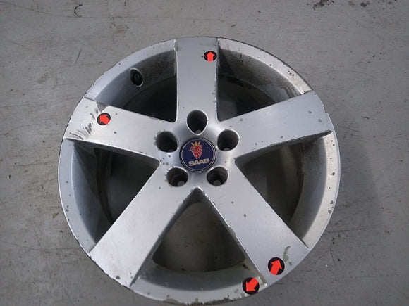 Saab 9-5 Set Of 4 Alloy Wheel Rims 5 Spoke
