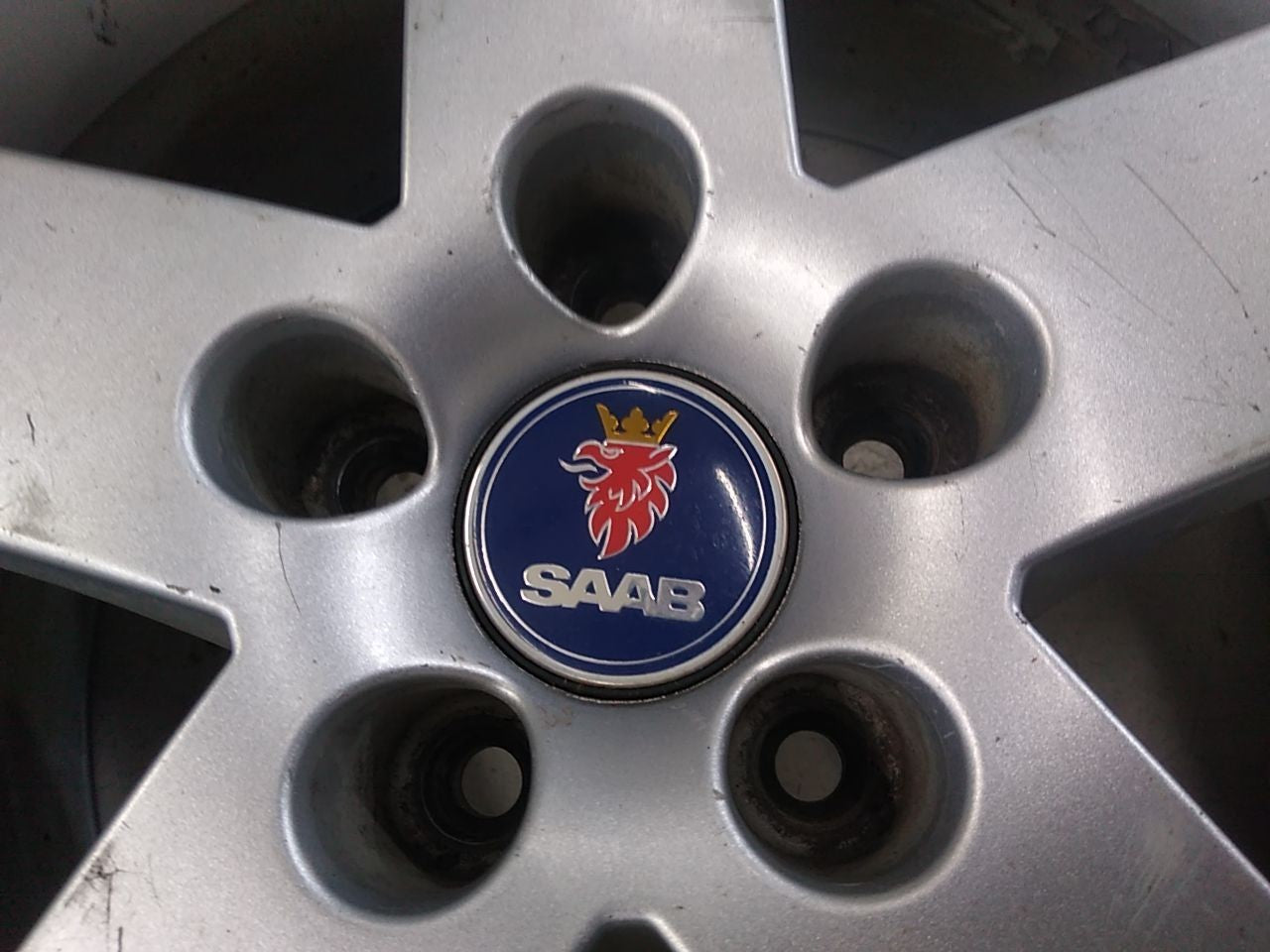 Saab 9-5 Set Of 4 Alloy Wheel Rims 5 Spoke