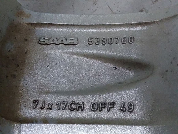 Saab 9-5 Set Of 4 Alloy Wheel Rims 5 Spoke