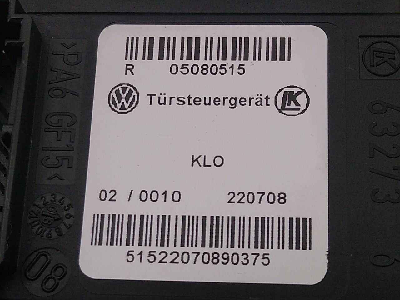 Audi TT Driver Left Front Power Window Motor