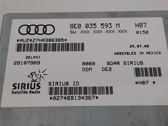 Audi TT Radio Satellite Control Module