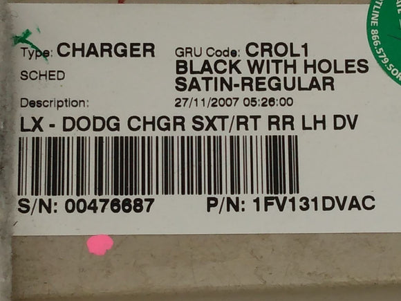 Dodge Charger Driver Left Rear Door Trim Panel