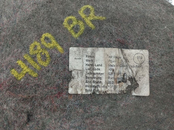 Audi TT Passenger Right Rear Inner Fender Liner