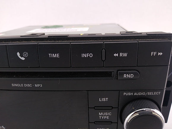 Dodge Charger Radio Audio CD Player