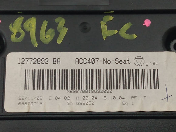 Saab 9-3 Climate Control Switch