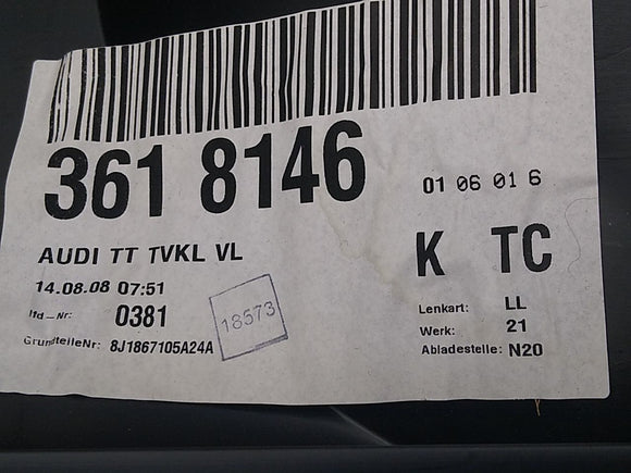 Audi TT Driver Left Front Door Trim Panel