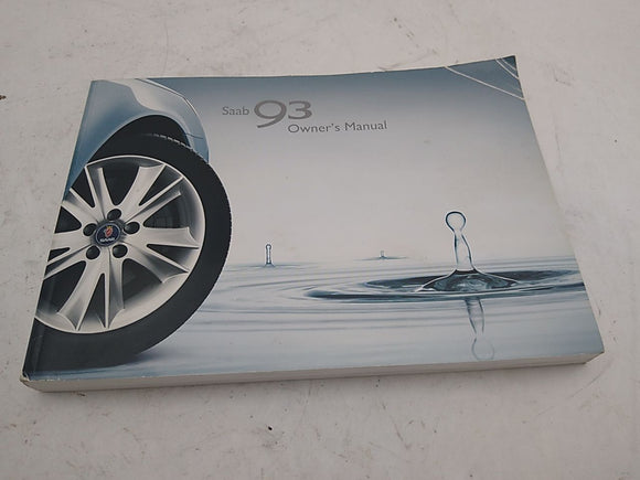 Saab 9-3 Owners Manual Booklet