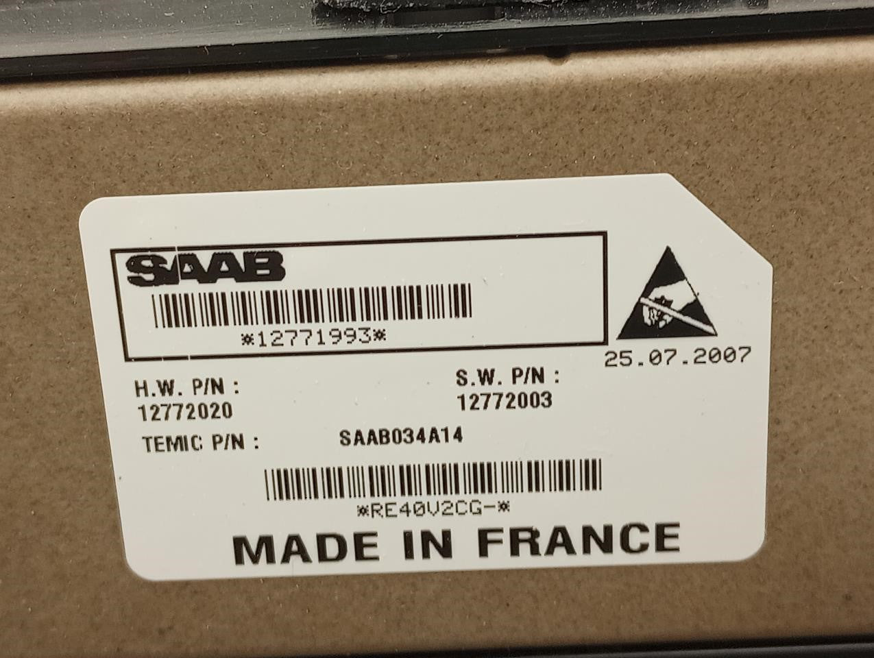 Saab 9-3 Driver Left Rear Door Trim Panel
