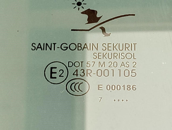 Saab 9-3 Passenger Right Front Door Window Glass