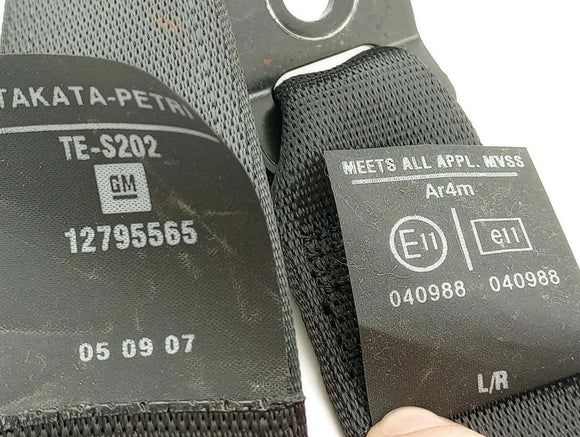 Saab 9-3 Pair Of Rear Seat Belt Retractors