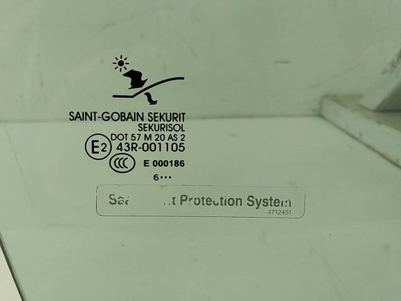 Saab 9-3 Passenger Right Front Door Window Glass