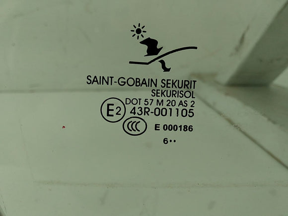 Saab 9-3 Passenger Right Rear Door Window Glass