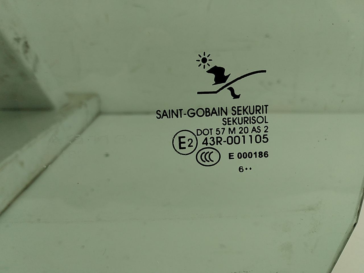 Saab 9-3 Driver Left Rear Door Window Glass
